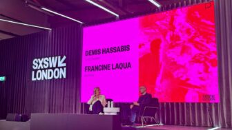 Demis Hassabis speaking at SXSW London